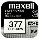 377 Maxell Uhrenbatterie, SR626SW Knopfzelle [Camera]