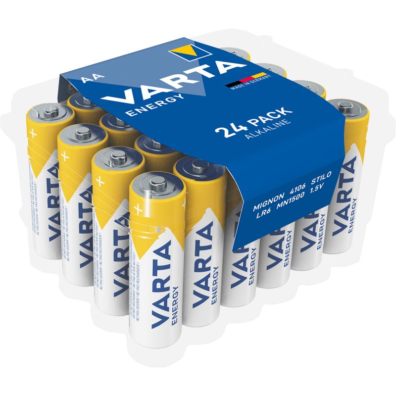 240 Varta 4106 Energy AA Mignon Alkaline Batterien in 24er Box 