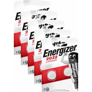 Energizer Lithium LD CR 2032 3V - 5 x 2er Maxiblister