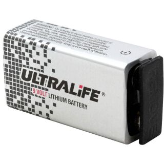 Ultralife U9VL-J-P 6LR61 9 V Block-Batterie Lithium 1200 mAh 9V Rauchmelderbatterie