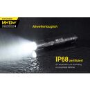 Nitecore Taschenlampe MH10V2 Multitask-Hybrid Cree XP-L2 V6 LED aufladbar mit Akku, 1200 Lumen