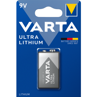 Varta Ultra Lithium Batterie  (9V, 1200mAh, 1-er Blister)