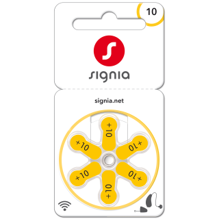 Signia S10 Hörgerätebatterie - 6er Blister