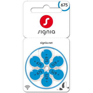 Signia S675 Hörgerätebatterie - 6er Blister