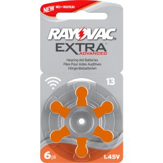 Rayovac Extra V13 orange Hörgerätebatterie - 10 x 6 St (60 Stück)