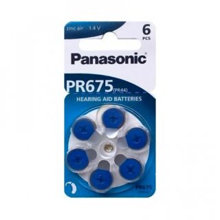 Panasonic Hörgerätebatterie Zincair 675 blau - 10 x 6 St (60 Stück)