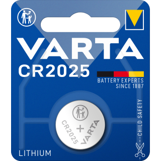 Varta Lithium Knopfzelle CR 2025 3V - 1er Blister / 10 Blister in VKE
