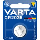 Varta Lithium Knopfzelle CR 2025 3V - 1er Blister / 10...