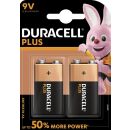 Duracell Plus Power MN 1604-6LR61-9V-E-Block - 2er Blister
