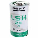 SAFT LSH 20 Lithium Batterie 3.6V Primary LSH20 mit...