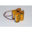 Premium Ersatzbatterie komp. zu ABUS Security-Center Ersatzbatterie f&uuml;r 2WAY-Funk-Au&szlig;ensirene 3V EVOLTA