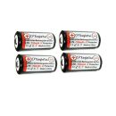 4er Set Eagtac Li-Ion 16340 Akku 750 mAh Set für...