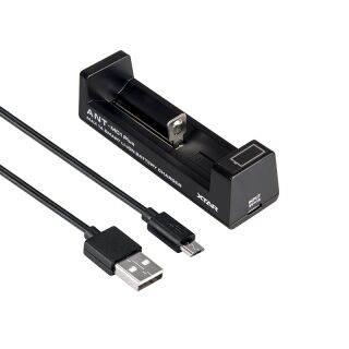 XTAR MC1 Intelligentes USB Ladegerät für Li-Ion Akku 16340 ... 18500 ... 26550 CC/CV