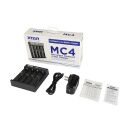 Xtar MC4 Li-ION 18650 USB Ladeger&auml;t 4 Sch&auml;chte mit Netzteil