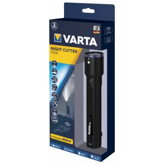 Varta Night Cutter F30R Premium Taschenlampe mit integrierter Power-Bank 700 Lumen