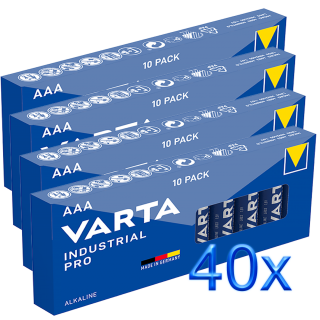 40er SPARSET Micro AAA 4003 Batterie Alkaline VARTA Industrial Made in Germany