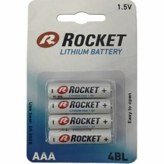 Rocket Ultimate Lithium L92-AAA-FR03-Micro wie Energizer L92 oder Varta 6103  im 4er Blister