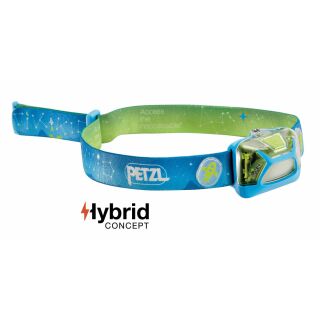 PETZL Kopflampe TIKKID E091BA00 Farbe Blau, speziell für KIDS Headlight