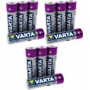 12x Varta Ultra Lithium AA Mignon Professional 6106 1,5V MN1500 L91 LONGLIFE