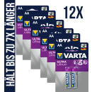 12x Varta Ultra Lithium AA Mignon Professional 6106 1,5V...