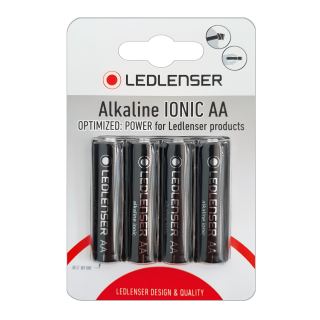 Led Lenser Zubehör Alkaline Ionic AA Premium Batterien - 4er Blister