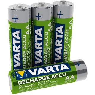 Varta Accu Rechargeable 5716 HR 6-AA-Mignon 2600 mAH Ready2Use 4er Pack mit Premiumakkubox