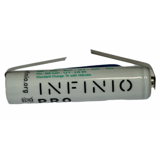 Akku kompatibel Braun Oral-B Pulsonic Slim elektrische Zahnb&uuml;rste - Infinio Pro Series NiMH AAA 1,2V 800 mAh LSD U-Fahne