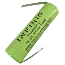 Infinio Pro Series NiMH AA 1,2V 2100 mAh LSD FLATTOP mit Z-Fahne
