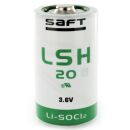 Saft LSH 20 D Lithium-Thionylchlorid 3,6V Einwegbatterie