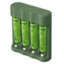 GP Recyko USB-Ladegerät/Charger B421 inkl. 4x 850mAh...