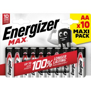 Energizer Max Mignon (AA) - Maxi Pack- Blister 10