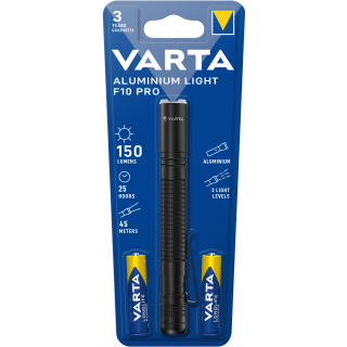 Varta Aluminium Light F10 Pro inkl. 2xAAA Batterien