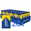 20x Varta 9V Block Batterie 6LR61 550mAh E-Block Alkaline...