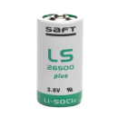 SAFT LS26500 Plus Lithium Batterie Li-SOCI2, C-Size 26500...