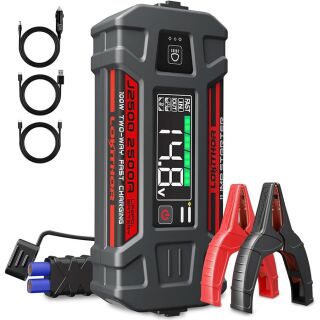 Lokithor J2500 Jumpstarter Starthilfegerät Booster 12V 2500A