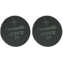 Panasonic CR2412 Lithium Knopfzelle 3V, 2er Folienpack
