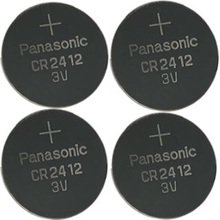 Panasonic CR2412 Lithium Knopfzelle 3V, 4er Folienpack