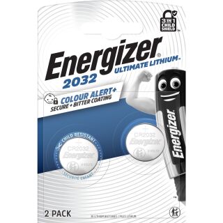 Energizer Ultimate Lithium CR 2032 3V Performance Batterie - 2er Blister