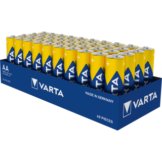 40x Varta Longlife Power Alkaline LR6-AA-Mignon - Tray