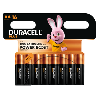Duracell Plus Power Boost LR6 AA Mignon MN1500 - 16er Blister