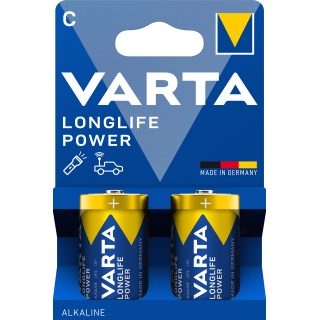 6x Varta Longlife Power Alkaline 4914 LR14 C Baby 2er Blister