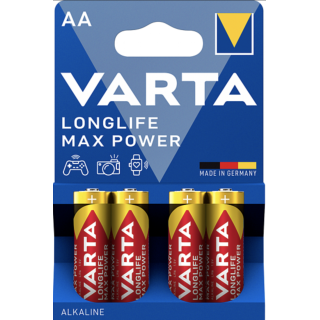 20x Varta LONGLIFE Max POWER Alkaline 4706-LR6-AA-Mignon 4er Blister