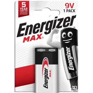 12x Energizer Max E-Block (9V) - 1er Blister