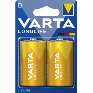 10x Varta Longlife Alkaline 4120-LR20-D-Mono-4920 - 2er Blister