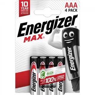12x Energizer Max Micro (AAA) - 4er Blister