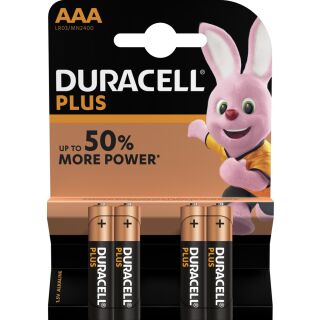 Duracell 4er Pack Plus AAA / Micro