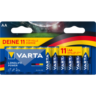 Varta Longlife Power Alkaline LR6-​AA-Mignon-4906 - 11er Blister