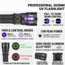 Infinio PRO ZOOM FOCUS 365nm Schwarzlicht UV-​Taschenlampe