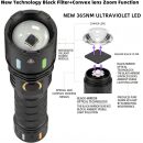Infinio PRO ZOOM FOCUS 365nm Schwarzlicht UV-​Taschenlampe