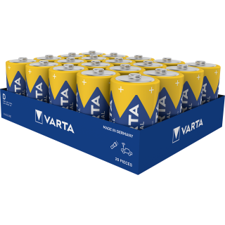 Varta Industrial Batterie D Mono Alkaline Batterien LR20-20er pack, Made in Germany